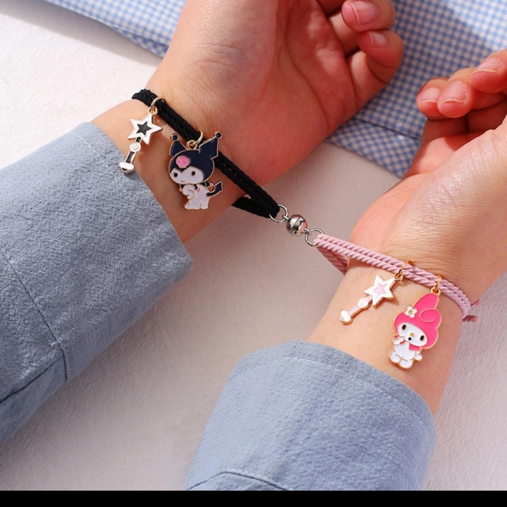 Magnetic matching bracelets